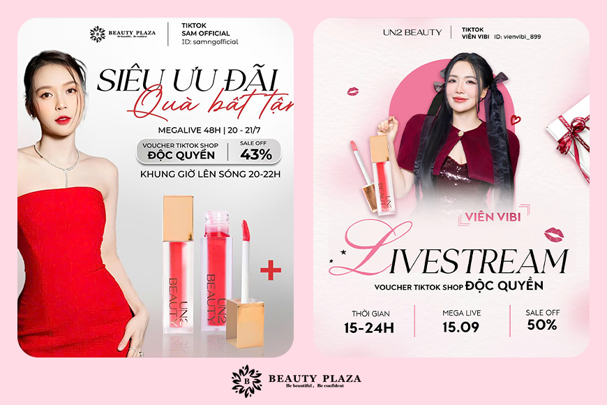 Son Un2 Beauty Chính Thức Xuất Hiện Trong Megalive Của Sam Official & Viên Vibi – Deal Khủng, Quà Không Giới Hạn